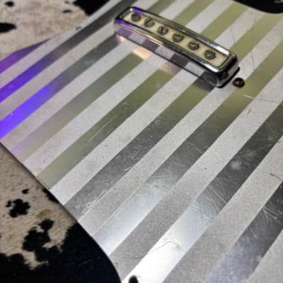 Decca Guitar Striped Aluminum Pickguard + Single Coil Pickup 1960's Teisco / Guyatone image 4