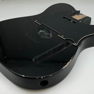 4lbs 10oz BloomDoom Nitro Lacquer Aged Relic Black T-Style Vintage Guitar Body image 6