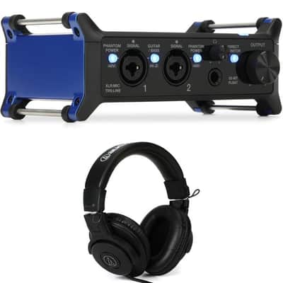 Zoom UAC-232 USB 2.0 Audio Interface and Headphones image 2