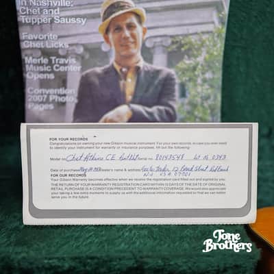 Signed by Chet! 1982 Gibson Chet Atkins CE (all original, complete collector's set!) image 6