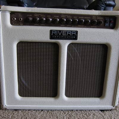 Rivera Sedona Lite 55-Watt 1x12" Acoustic and Electric Guitar Combo 2015 Pearl White with Split Gri image 1