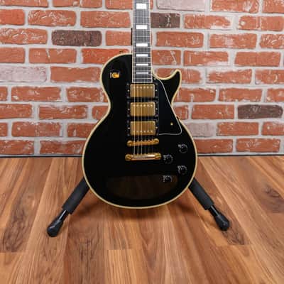 Gibson Les Paul Custom Three Pickup 35th Anniversary Ebony 1989 w/OHSC image 4