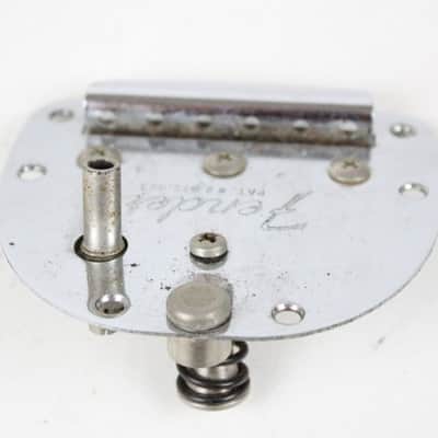 1963 Vintage Fender Jazzmaster Jaguar Tremolo Vibrato Tailpiece w/Original Arm & Screws USA 1960s Pre-CBS L-Series image 4