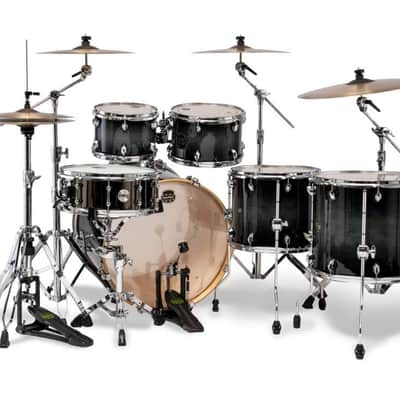 Mapex AR628SFUV Armory Studioease Fast Shell Pack, 22" Bass Drum, Black Onyx Burst image 2