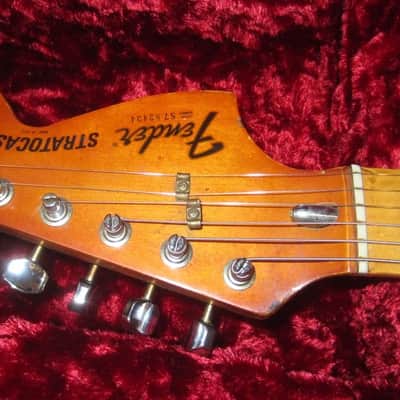 1977 Fender Stratocaster Hardtail White w Fender Hardshell Case image 18