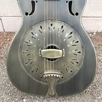 National Reso-Phonic Style N Antique Brass 14 Fret 2023 Antique Brass image 1