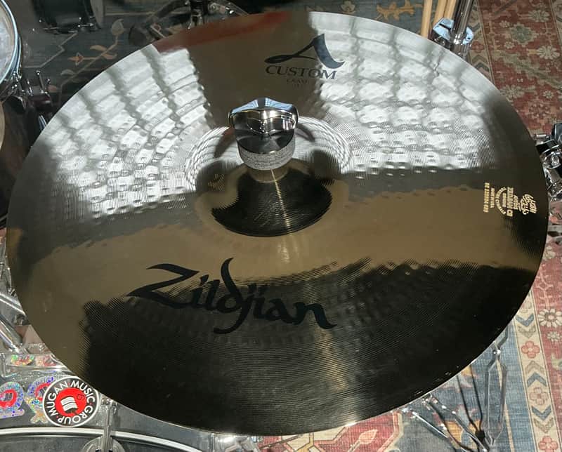 Zildjian A Custom 15" Crash Cymbal W/Free Cymbal Bag image 1