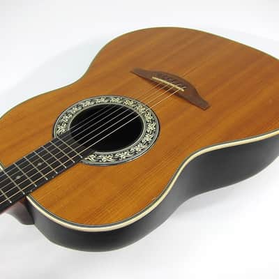 Vintage 1975 Ovation Balladeer 1111-4 Deep Bowl Acoustic Guitar w Orig Case Plays & Sounds Great! image 6
