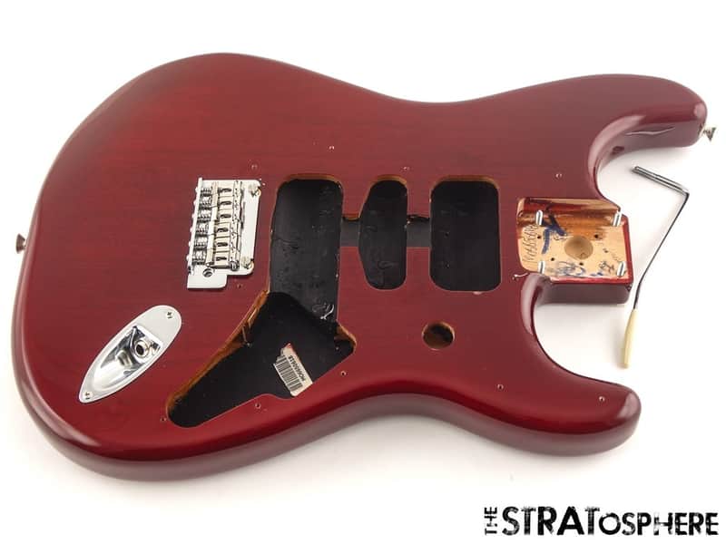 Fender Player II Series Strat BODY +HARDWARE Chambered Mahogany TCB Cherry Burst image 1