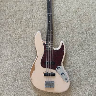 Fender Flea Artist Series Road Worn Signature Jazz Bass 2016 - Present - Shell Pink image 1