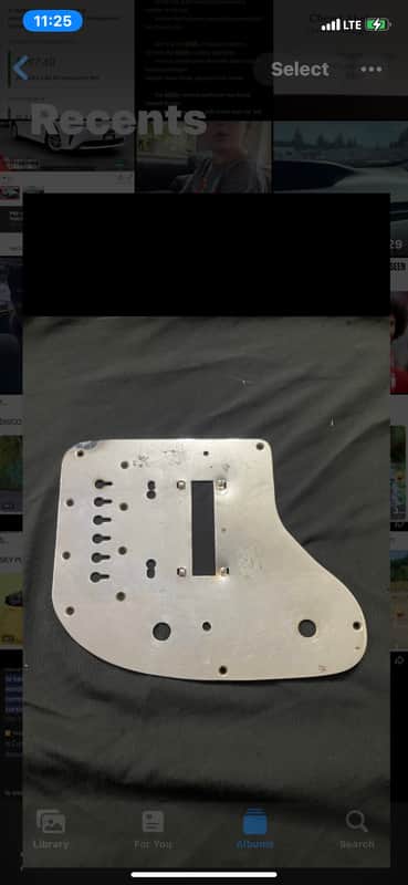 Guyatone Bridge Control Plate 60’s - Chrome image 1