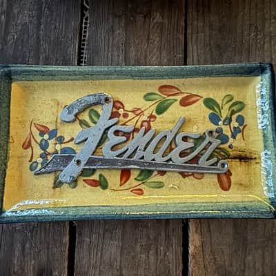 Fender Badge Logo Amp Cabinet Deluxe Twin or other 1960-1963 image 1