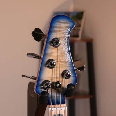 MusicMan Stingray Special BFR - Figured White Maple Fingerboard, Paua Blue Burst image 8