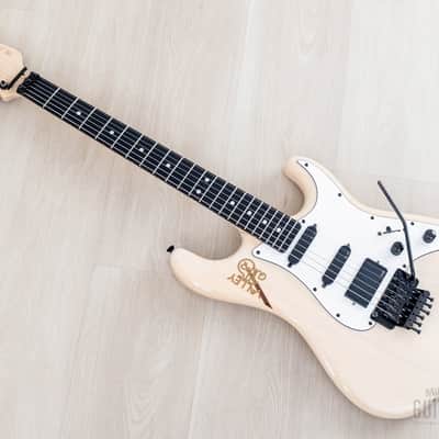 1989 Valley Arts M Series Standard 2 Vintage SSH Superstrat Blonde w/ Interlock Neck, EMG & Floyd Rose image 12