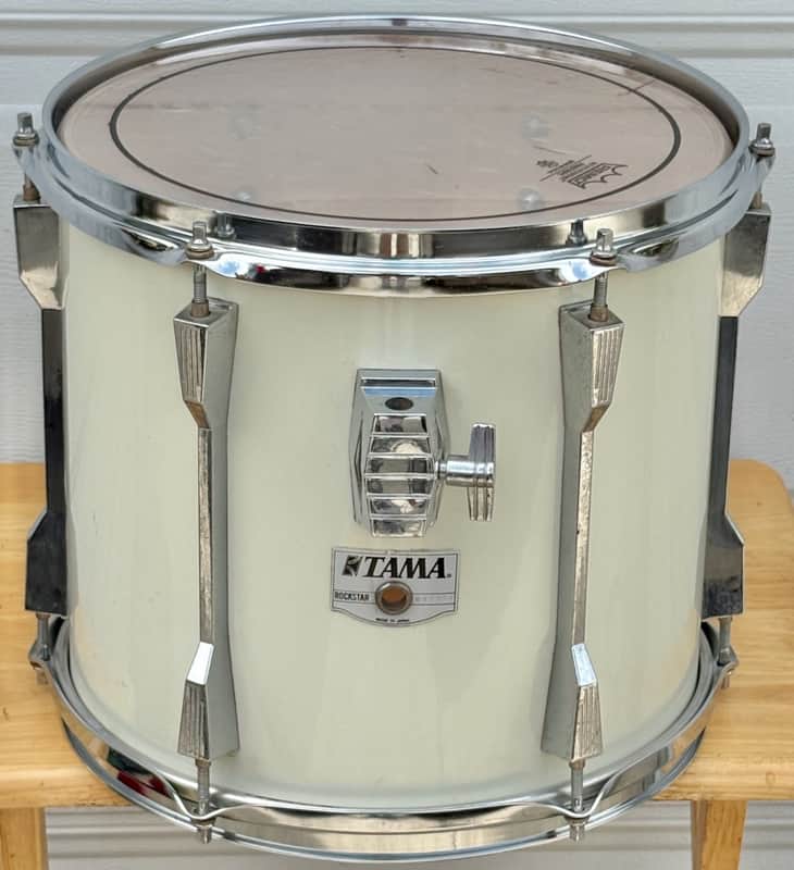 Tama Rockstar DX 13" Rack Tom White MADE IN JAPAN for drum set image 1