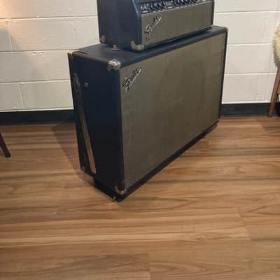 Fender Showman 2-Channel 85-Watt Guitar Amp Head W/ 1x15” Tone Ring Cabinet -1963 - 1966 - Black Panel image 4