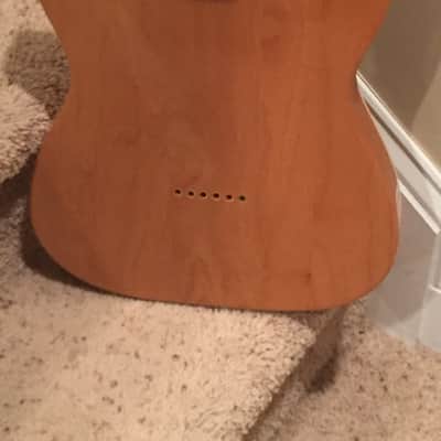 Samick Artist Series Thinline Hollow Telecaster copy TO-0345 1980's Natural Ash with Maple Neck and image 5