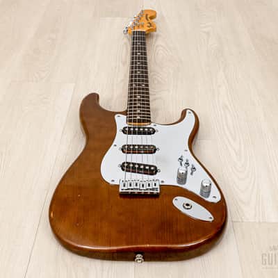 1980 Fender Stratocaster Hardtail Vintage Guitar Mocha, Schecter Dream Machine Mods w/ F500T Pickups, Case image 11
