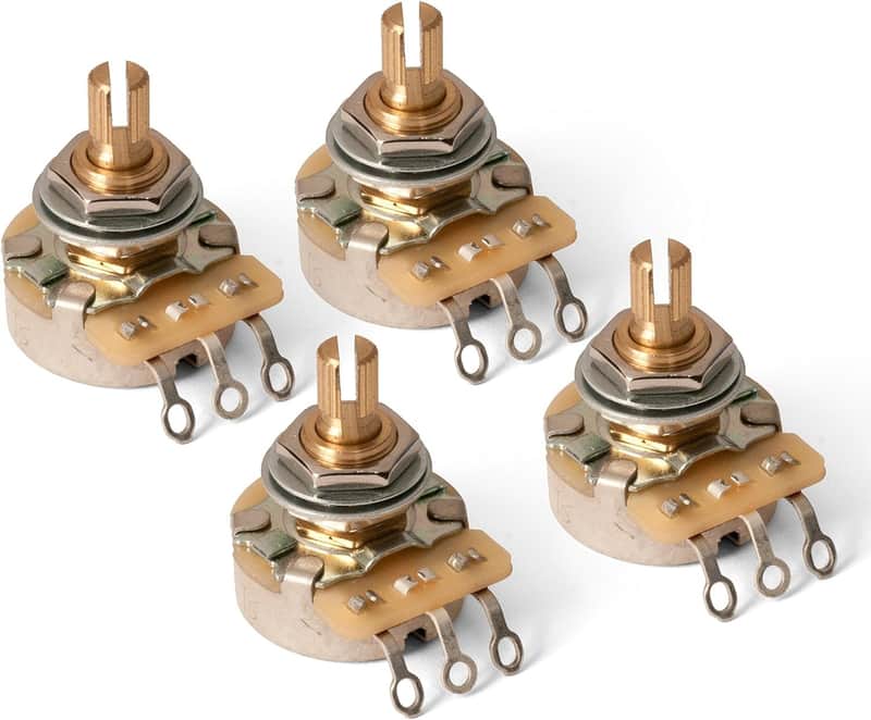 CTS Audio Taper Pro Guitar Control Pots, Split Shaft, 250K-ohm (CTS #450S 3484) - 4 Pack image 1