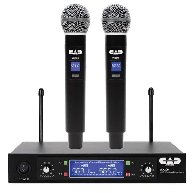 CAD Audio WX200 UHF Dual Handheld Microphone System image 1