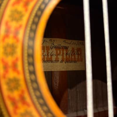 Guillermo Del Pilar Classical Guitar 1986 - Natural w/ Non-original hardcase image 7