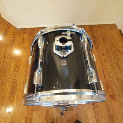 Pearl Export 13 round x 11 rack tom gloss black mint condition image 5