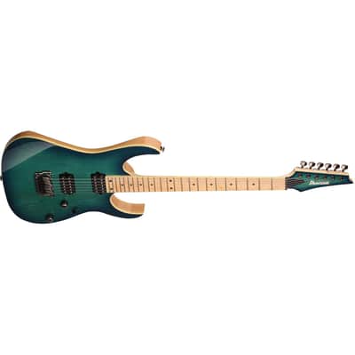 Ibanez RG652AHMFX RG Prestige Series Guitar w/ Dimarzio Pickups and Hardshell Case - Nebula Green Burst image 4