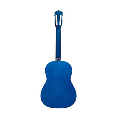 STAGG 4/4 Classical Guitar With Linden Top Blue Full Size W Nylon Strings image 4
