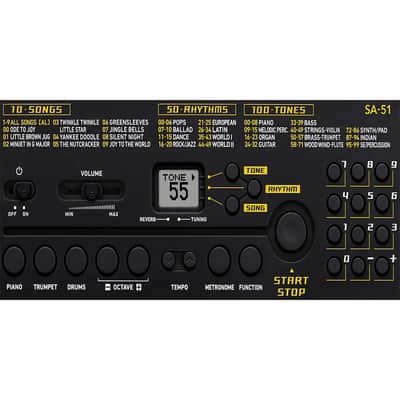 Casio SA-51 Portable Keyboard - 32 Keys, Black image 3