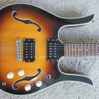 Vintage 1960s Silvertone Danelectro Coral Guitar Long Horn Sunburst Electric Holy Weirdsville image 2