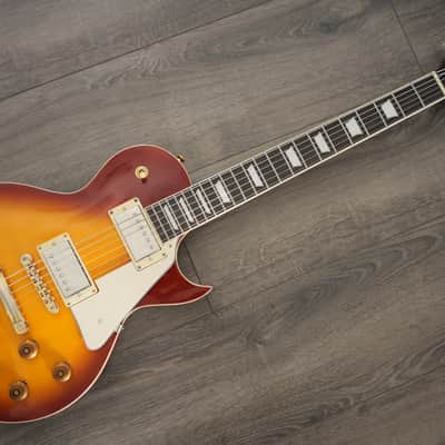 Upgraded Vintage V100-IT W/ Gibson 61 Burstbucker Pickups Kluson CTS pots Series Single Cut Iced Tea image 1