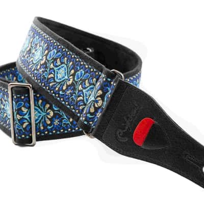 RightOn! Woodstock II Blue Guitar Strap image 5
