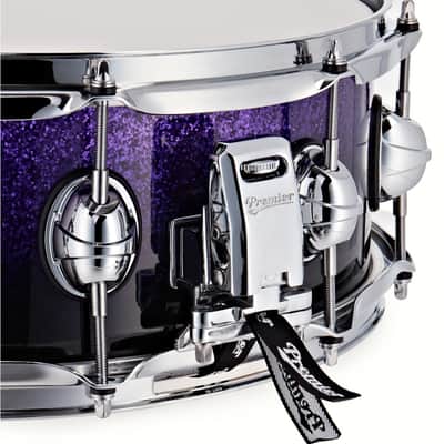 Premier Genista Maple 14" x 5.5" Purple Fade Sparkle Snare Drum PGM1455SPSF image 4