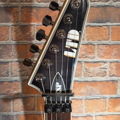 ESP LTD MH-401 FM See-Thru Black w/ EMG James Hetfield Pickups, Gotoh Locking Tuners & Original Floyd Rose Bridge image 2