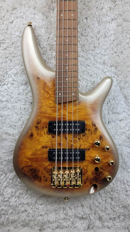 Ibanez SR405EPDXMG 5-String Bass Mars Gold Metallic Burst image 1
