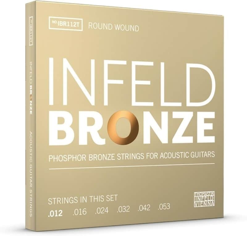 Thomastik-Infeld IBR112T Infeld Bronze Phosphor Bronze Acoustic Guitar Strings Medium Light (.012-.053) image 1