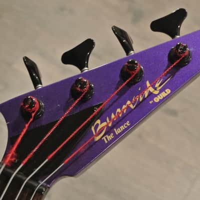 1980's Burnside by Guild The Lance V Shaped Bass with Bag- METALLIC PURPLE! image 11