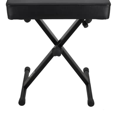 On-Stage KT7800 Three-Position Adjustable X-Style Keyboard Bench w/Thick Cushion image 2