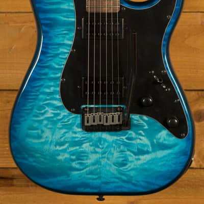 Schecter Traditional Pro - Roasted Maple - Transparent Blue Burst *B-Stock* image 1