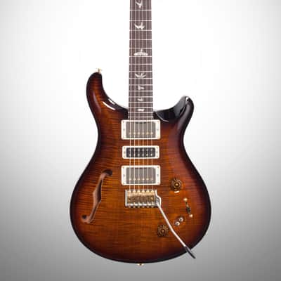 PRS Paul Reed Smith Special Semi-Hollow 10-Top Limited Edition Electric Guitar (with Case), Black Gold Burst image 2