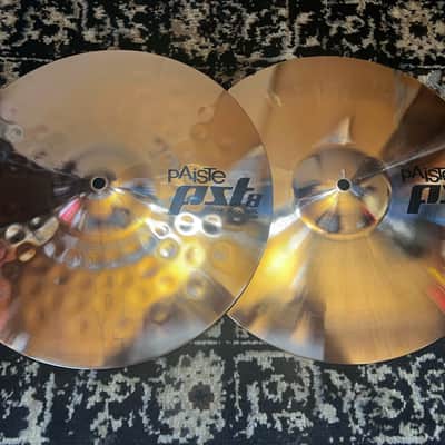 Paiste 14" PST 8 Rock Hi-Hat Cymbals (Pair) - Brilliant image 1