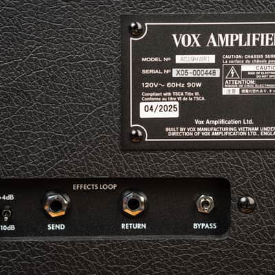 Vox AC10HWR1 Hand-Wired 10-Watt 1x12" Guitar Combo 2025 - Present - Black image 4
