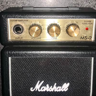 Marshall Micro Stack MS-2 1-Watt 1x2" Battery-Powered Guitar Combo 2012 - Present - Black image 2