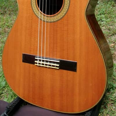 1981 K Yairi Classical Guitar Y505P Supervised by Saburo Nogami  - Natural+Hard Case image 2