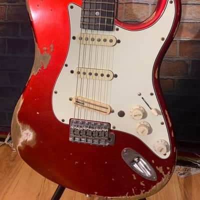 Fender Stratocaster Custom Shop Relic Body 1969 Candy Apple Red True Temperament Neck image 3