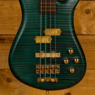 Warwick Custom Shop Streamer LX Petrol Green Transparent Satin - Wenge image 1