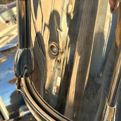 Pearl Export Series 5-Piece Drum Kit & Pearl ISS Pair - Cool Chrome Wrap Finish image 14