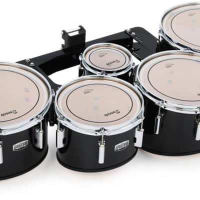 Dynasty Custom Elite Multi-Tenor Marching Drums - Quint  Black image 2