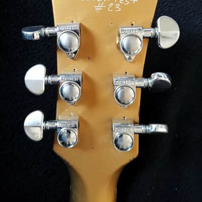 Greco 80's Gold Over Burst Screamin 82 Badge Gibson Relic Custom Shop Bumblebbe Super Real Mint Collection Era image 4