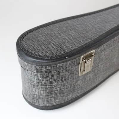 Vintage 1960s Parlor Guitar Case Silver and Black for Gibson LG/B-25 Martin 00-18 image 5